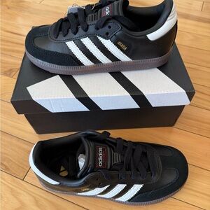 Adidas Kids Black Samba Sneakers